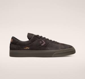 Buty Skate Converse CONS Louie Lopez Pro Nubuck Skórzane Kawa Czarne Brązowe | CV-701MWX