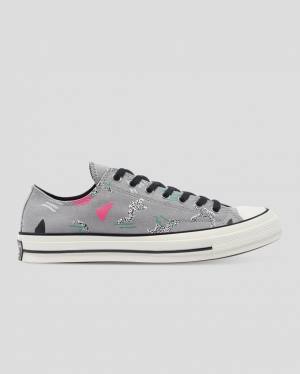 Trampki Niskie Converse Chuck 70 80s Archive Print Szare | CV-219NLF