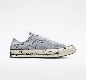 Trampki Niskie Converse Chuck 70 Archive Paint Splatter Szare Czarne Białe | CV-253SVW