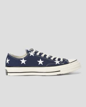 Trampki Niskie Converse Chuck 70 Archive Print Niebieskie | CV-710OIJ