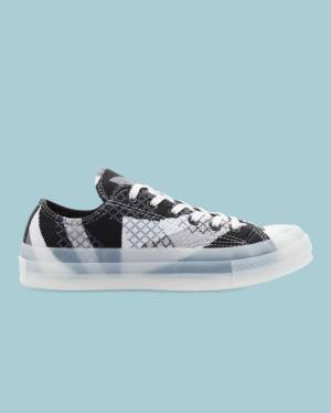 Trampki Niskie Converse Chuck 70 Knit Print Czarne | CV-293PNJ