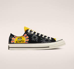 Trampki Niskie Converse Chuck 70 Sunny Floral Czarne | CV-109JBD