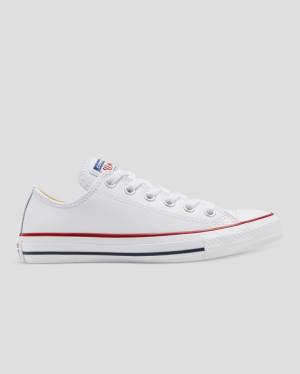 Trampki Niskie Converse Chuck Taylor All Star Skórzane Białe | CV-325FLN