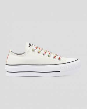 Trampki Niskie Converse Chuck Taylor All Star Lift Garden Party Beżowe | CV-451QOW