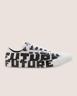 Trampki Niskie Converse Chuck Taylor All Star Create Future Czarne Białe | CV-673ADJ