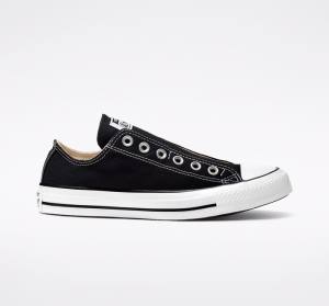 Trampki Niskie Converse Chuck Taylor All Star Slip Czarne Białe | CV-751EMZ