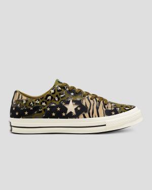 Trampki Niskie Converse One Star Archive Print Mix Oliwkowe Panterka | CV-172ARJ