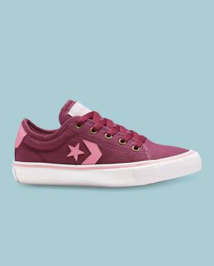 Trampki Niskie Converse Star Replay Bordowe | CV-695VUO