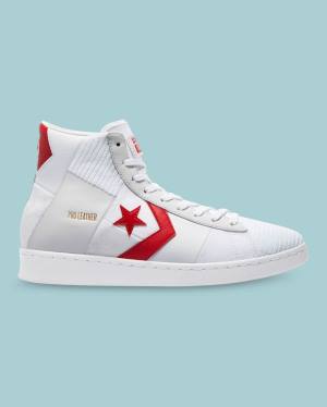 Trampki Wysokie Converse Chase The Drip Pro Skórzane Białe | CV-809SAY