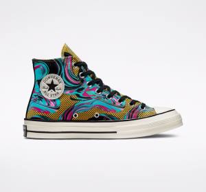 Trampki Wysokie Converse Chuck 70 '90s Marbled Turkusowe | CV-580XQI