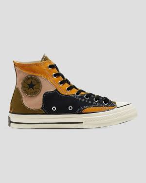 Trampki Wysokie Converse Chuck 70 Archive Camo Overlay Oliwkowe Pomarańczowe | CV-932FME