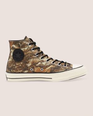 Trampki Wysokie Converse Chuck 70 Realtree Edge Camo Print Utility Brązowe | CV-387DXO