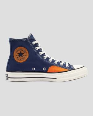 Trampki Wysokie Converse Chuck 70 Ripstop Niebieskie | CV-069RDO