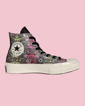 Trampki Wysokie Converse Chuck 70 Satin Snake Print Czarne | CV-025IEG