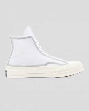 Trampki Wysokie Converse Chuck 70 Tape Seam Białe | CV-367BKN