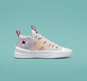 Trampki Wysokie Converse Chuck Taylor All Star Ultra Easy-On Mid Różowe Różowe | CV-150SZA