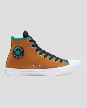 Trampki Wysokie Converse Chuck Taylor All Star Cyfrowy Terrain Brązowe Zielone | CV-164YTE