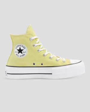 Trampki Wysokie Converse Chuck Taylor All Star Lift Seasonal Colour Żółte | CV-179AYO