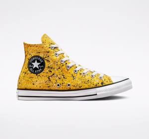 Trampki Wysokie Converse Chuck Taylor All Star Archive Paint Splatter Białe | CV-185HKO