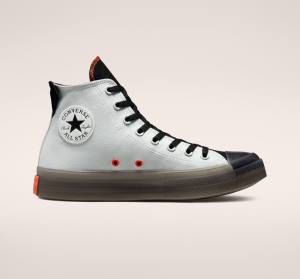 Trampki Wysokie Converse Chuck Taylor All Star CX Stretch Płócienne Głęboka Srebrne Czarne Mango | CV-296XVE