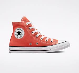 Trampki Wysokie Converse Chuck Taylor All Star Seasonal Color Pomarańczowe | CV-543KCH