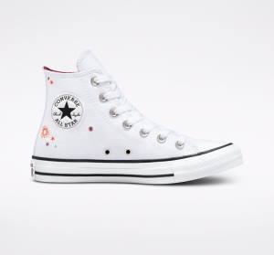 Trampki Wysokie Converse Chuck Taylor All Star You Are On The Right Path Białe | CV-591TOA