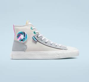 Trampki Wysokie Converse Chuck Taylor Alt Star Marbled Patch Szare Różowe | CV-710JYR