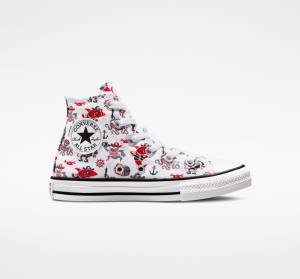 Trampki Wysokie Converse Chuck Taylor All Star Pirates Białe Czerwone Czarne | CV-784OPB