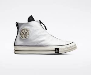 Trampki Wysokie Converse Joshua Vides Chuck 70 Białe Czarne | CV-328BXY