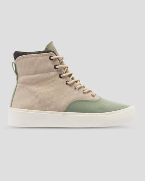 Trampki Wysokie Converse Jungle Cloth Skidgrip Brązowe Zielone | CV-976JZM