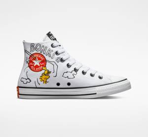 Trampki Wysokie Converse Peanuts Chuck Taylor All Star Białe Czarne Czerwone | CV-326AIT