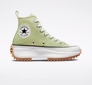 Trampki Wysokie Converse Run Star Hike Platformie Seasonal Color Oliwkowe Czarne Białe | CV-487WOE