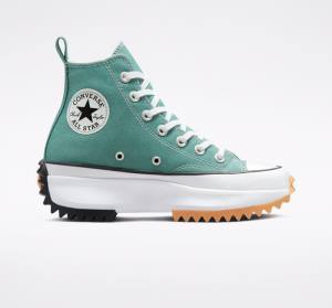 Trampki Wysokie Converse Run Star Hike Platformie Seasonal Color Czarne Białe | CV-809FHE