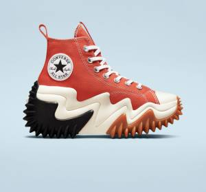 Trampki Wysokie Converse Run Star Motion Platformie Seasonal Color Pomarańczowe Czarne | CV-239JIF