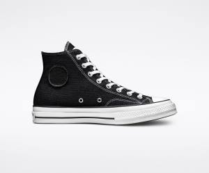 Trampki Wysokie Converse Stussy Chuck 70 Czarne Białe | CV-014HDR