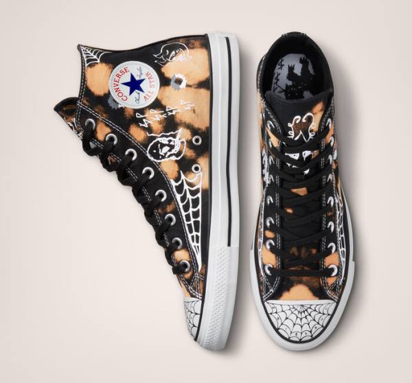 Buty Skate Converse CONS Chuck Taylor All Star Pro Sean Pablo Czarne Białe | CV-387MHQ