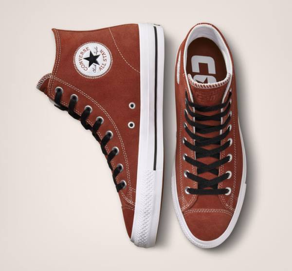 Buty Skate Converse CONS Chuck Taylor All Star Pro Zamszowe Czarne Białe | CV-549MHB