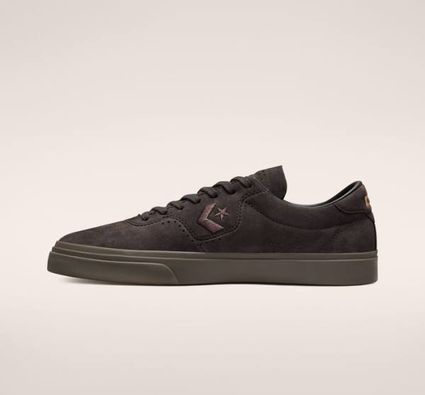 Buty Skate Converse CONS Louie Lopez Pro Nubuck Skórzane Kawa Czarne Brązowe | CV-701MWX