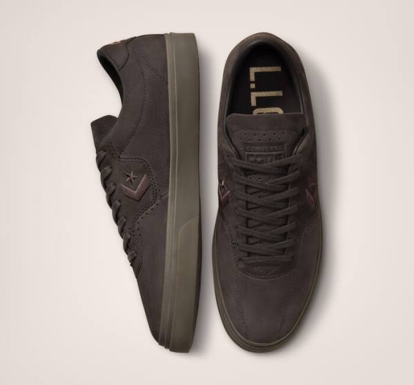 Buty Skate Converse CONS Louie Lopez Pro Nubuck Skórzane Kawa Czarne Brązowe | CV-701MWX