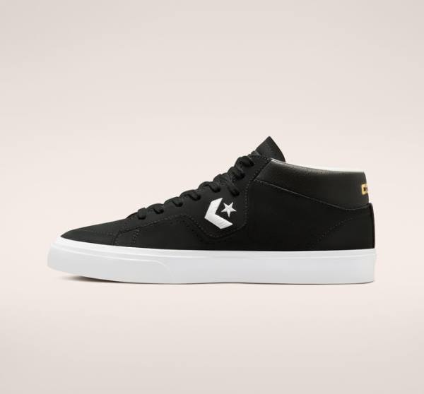 Buty Skate Converse CONS Louie Lopez Pro Mid Czarne Białe | CV-730CNU