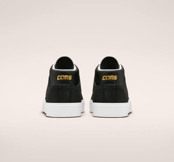 Buty Skate Converse CONS Louie Lopez Pro Mid Czarne Białe | CV-730CNU