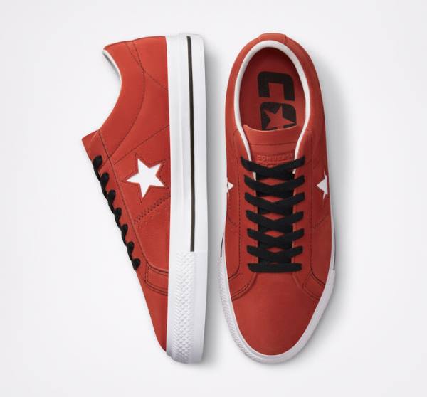 Buty Skate Converse CONS One Star Pro Zamszowe Czarne Białe | CV-359JCF