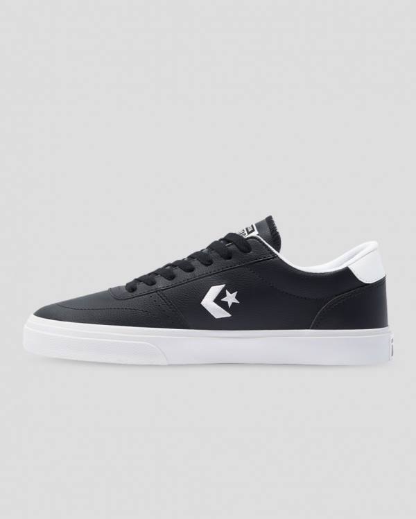 Trampki Niskie Converse Boulevard Faux Skórzane Czarne | CV-974JTA