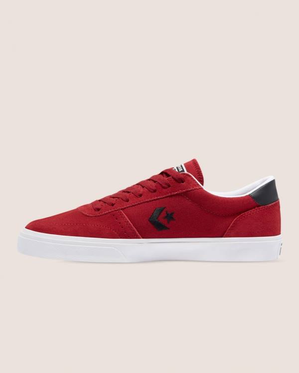 Trampki Niskie Converse Boulevard Zamszowe Czerwone | CV-345PFU