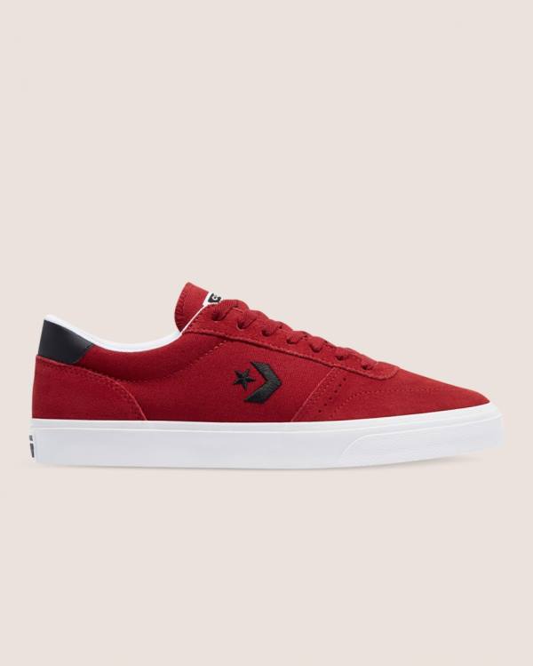 Trampki Niskie Converse Boulevard Zamszowe Czerwone | CV-345PFU