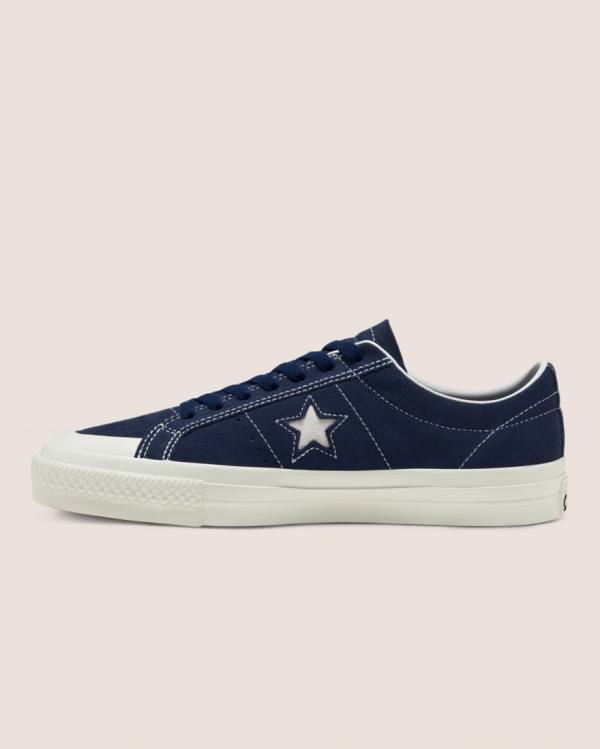 Trampki Niskie Converse CONS Alexis Sablone One Star Pro Zamszowe Niebieskie | CV-796RFZ