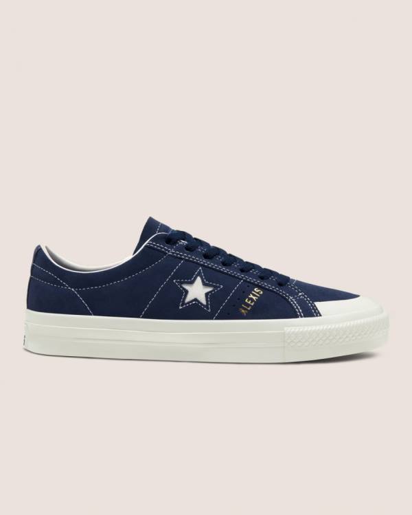 Trampki Niskie Converse CONS Alexis Sablone One Star Pro Zamszowe Niebieskie | CV-796RFZ