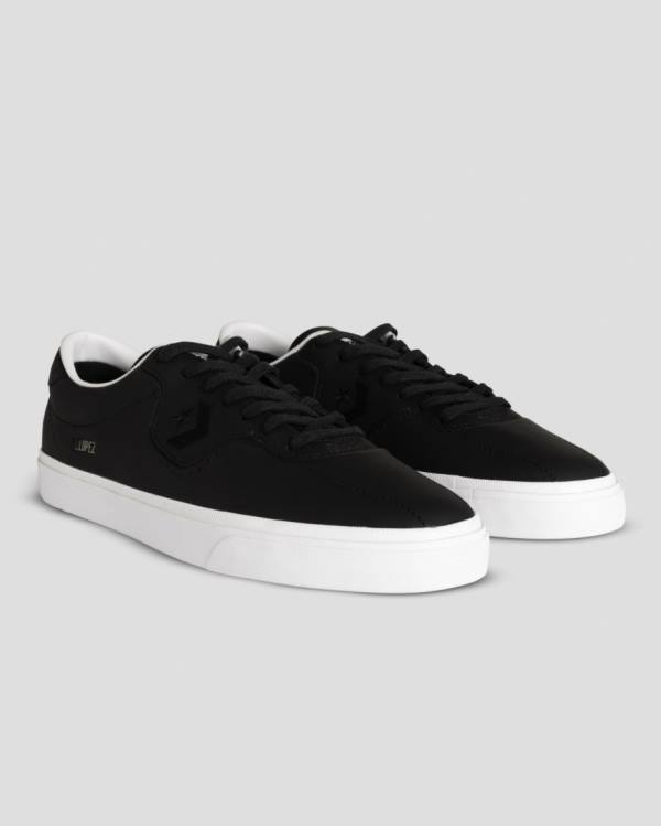 Trampki Niskie Converse CONS Louie Lopez Pro Skórzane Czarne | CV-189UTA