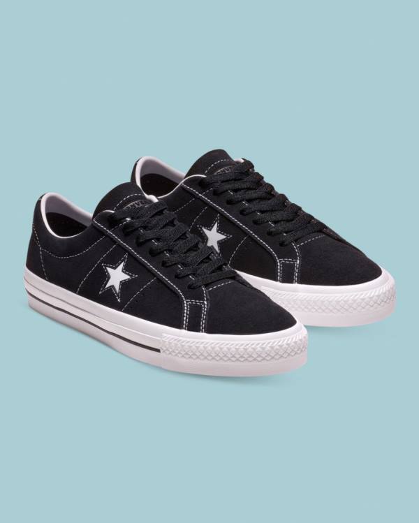 Trampki Niskie Converse CONS One Star Pro Zamszowe Czarne | CV-301MCX