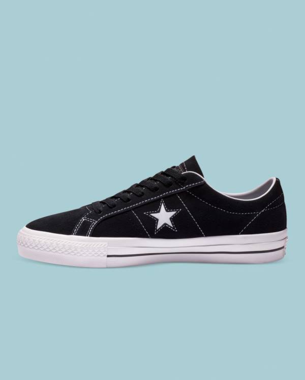 Trampki Niskie Converse CONS One Star Pro Zamszowe Czarne | CV-301MCX